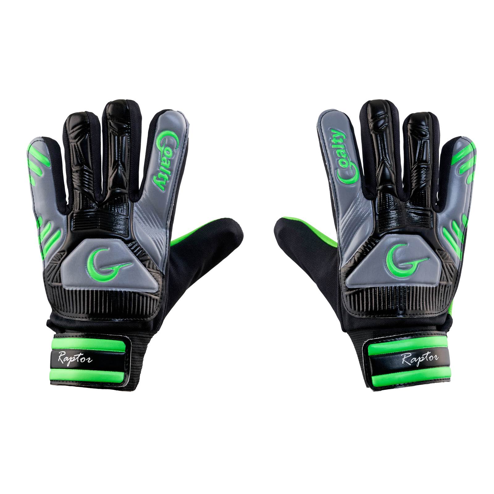 DEPORTES-ONCE-GOALTY-RAPTOR-GUANTES VERDES FRENTE