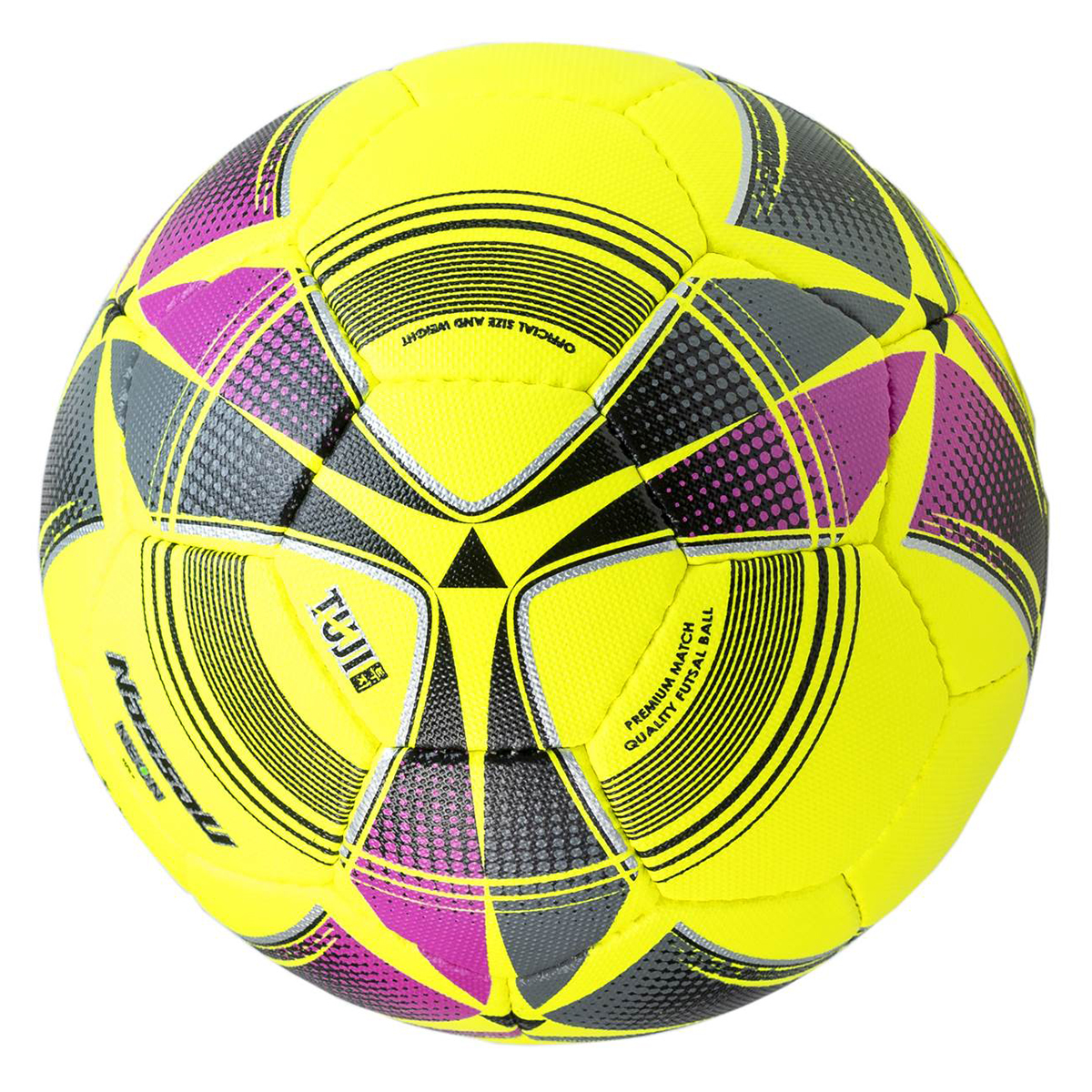 PELOTA-DE-FUTSAL-NASSAU-TUJI-NEON-62-CMS-DEPORTES-ONCE-3
