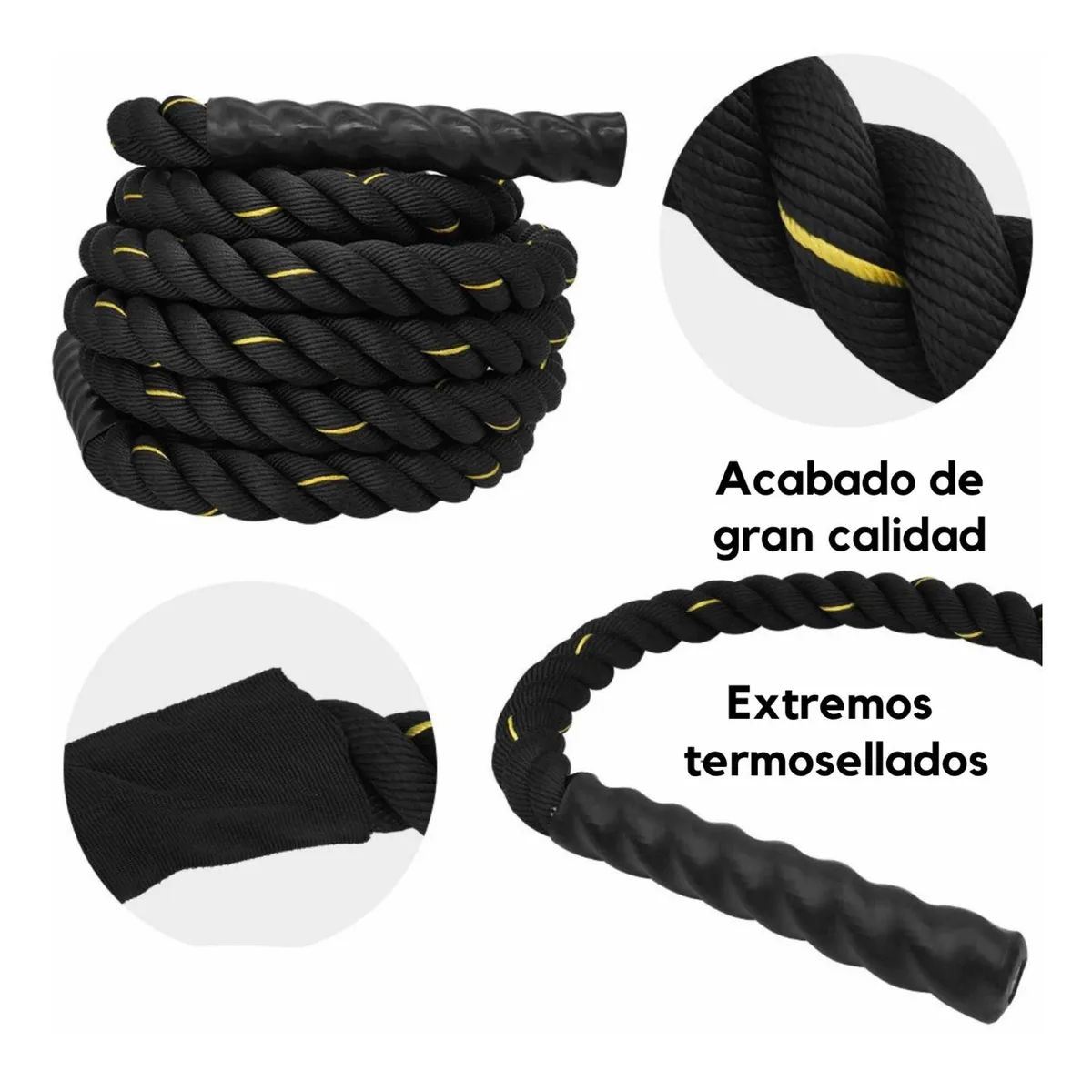Soga Crossfit Ondas Battle Rope 38mm X 9m Entrenamiento Fit (1)