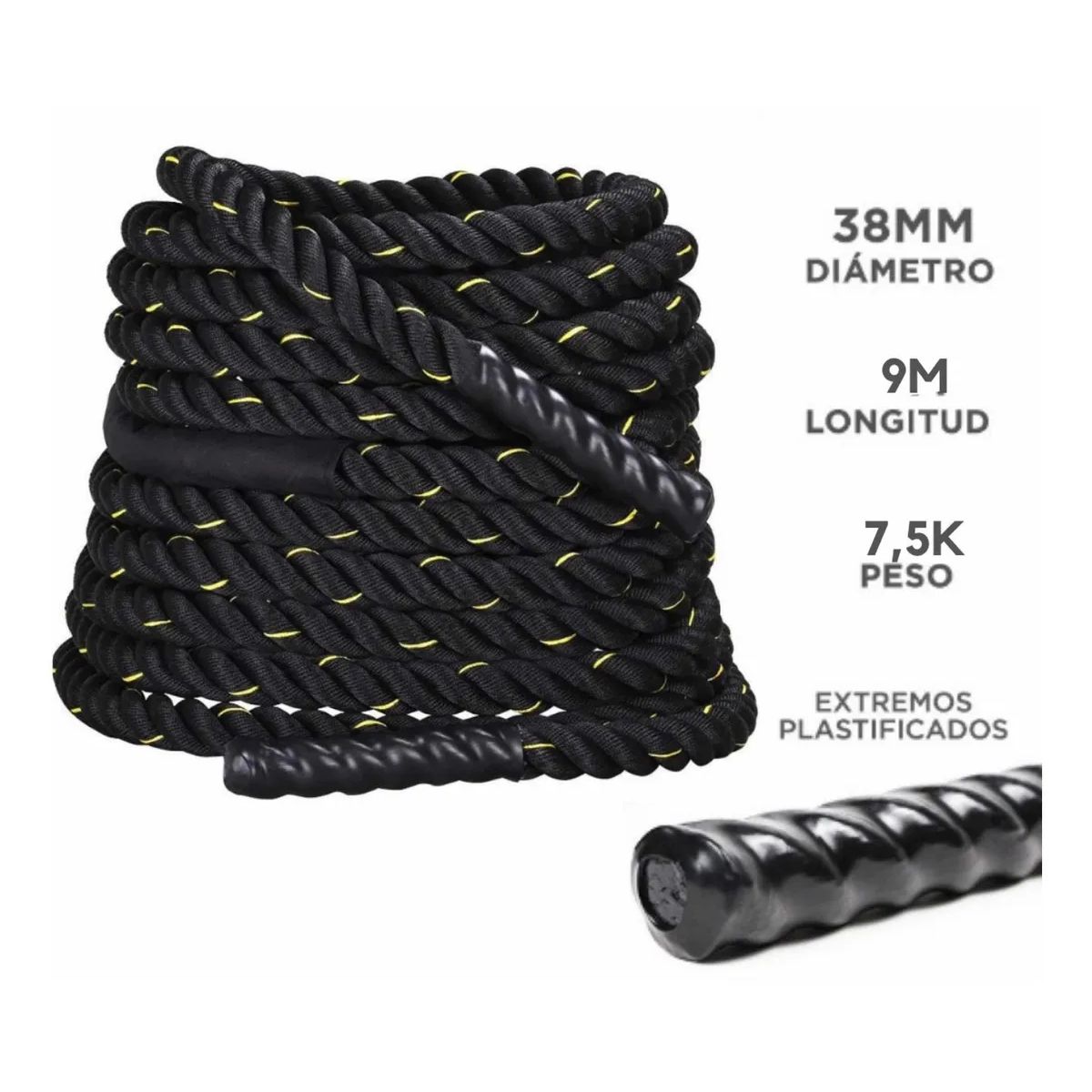 Soga Crossfit Ondas Battle Rope 38mm X 9m Entrenamiento Fit (2)