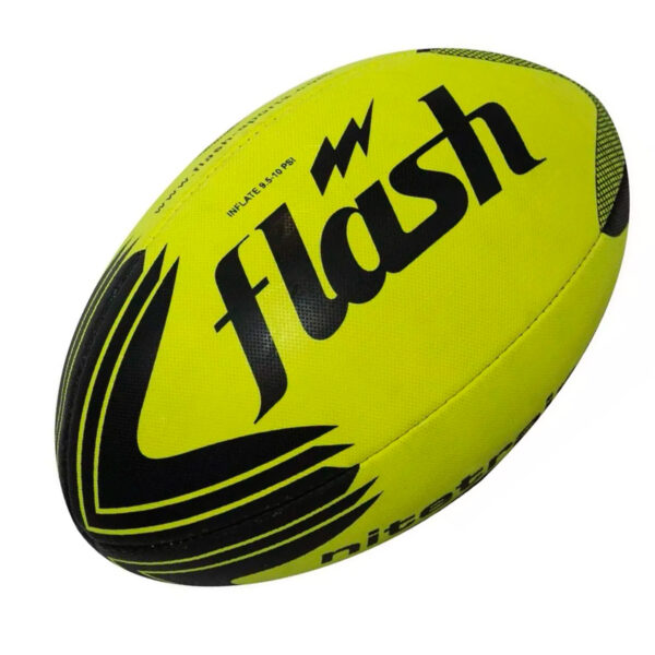 FLA-029 PELOTA DE RUGBY NITETRAINER FLUO N°5