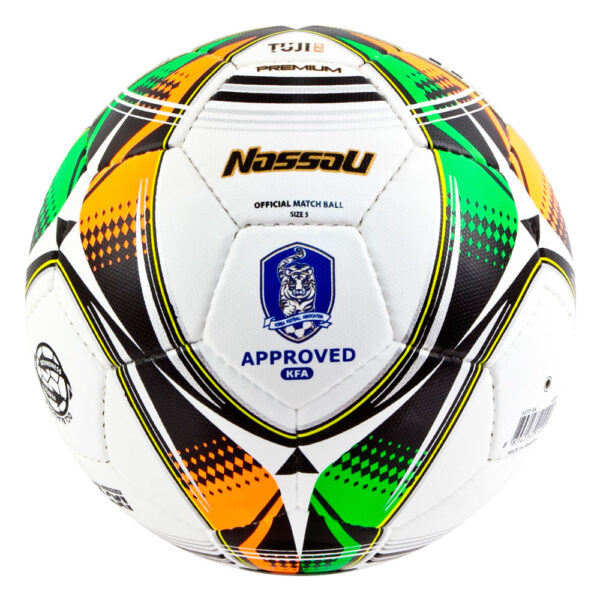 PELOTA DE FUTBOL NASSAU TUJI PREMIUM N°5 (FIFA Y KFA APPROVED)